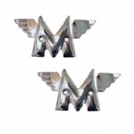 A.J.S / Matchless Tank Badge Chrome Sold as a Pair OEM No 01-1928