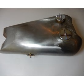 Brough Superior SS100 Fuel Tank Finished in Raw Steel With Fuel Caps