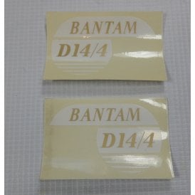 BSA Bantam Classic Motorcycle Transfers D14/4 Made in UK (Pair)