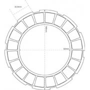 Burman, AJS, Matchless, Vincent Clutch Plate Non Surflex