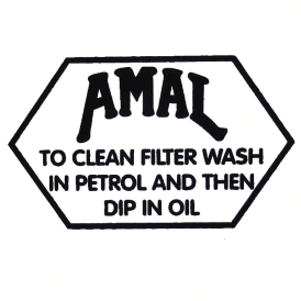 Classic Motorcycle AMAL Clean Filter Transfer