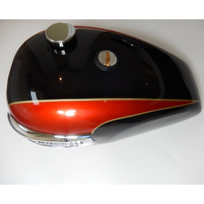 Triumph Triumph Classic T140 Fuel Tank Red & Black & Gold Pre-Painted Fully Dressed OEM No 83-4772