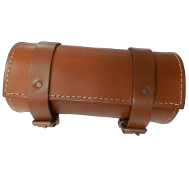 Genuine Leather Tool Roll Universal Finished in Light Brown Leather With Straps For Fixing