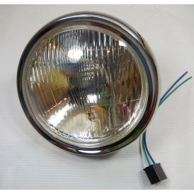 Kawasaki KH 250 Headlight Rim & Beam Unit With Sidelight