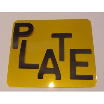 Number Plate Digits 2.5" Matt Black Self Adhesive 7 Digits in A Set