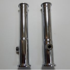 Triumph Pre Unit 5T, T100, T110, 6T Pushrod Tubes (Pair) With Drain OEM No 70-1505