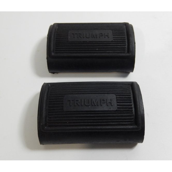 Triumph Triumph Rider Pedal Type Footrest Rubbers (Pair) With Logo 