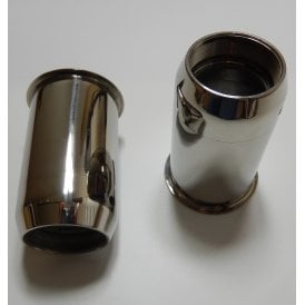 Triumph T100/T120 Fork Oil Seal Holders Polished Stainless Steel 1968-70 Made in England