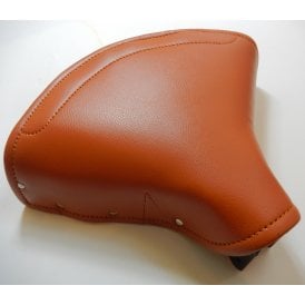 Universal Small Type Lycett Tan Saddle Classic Motorcycle Seat With Chrome Springs