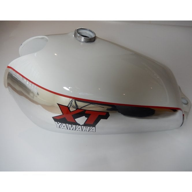 Yamaha Yamaha XT 500 Alloy Tank White & Chrome With Red Lining & XT Logo For 1980 Models